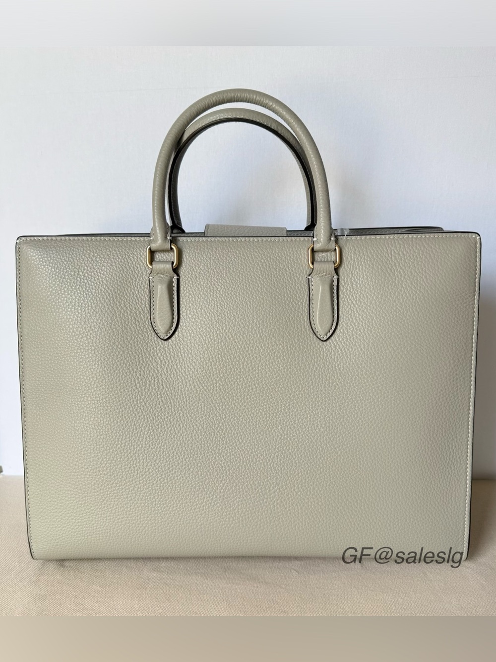 NWT Coach Maggie Tote large Gold/Dove Grey Shoulder Bag for work and school - Picture 2 of 12